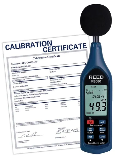 Miniatura 2 de REED Instruments Medidor de nivel de sonido de registro de datos R8080 con Bargraph