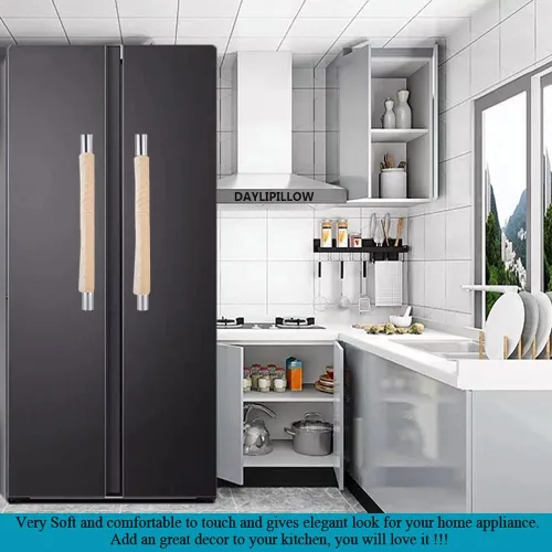 Miniatura 4 de Fundas para manijas de refrigerador, juego de fundas para manijas de electrodomésticos de cocina, horno microondas, nevera o lavavajillas, protector
