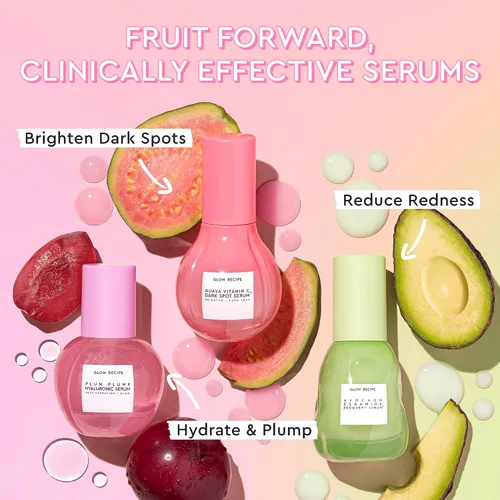 Miniatura 9 de Glow Recipe Suero de vitamina C de tamaño viaje de guayaba – Hidratante, iluminador y vegano coreano cuidado de la piel suero facial para manchas