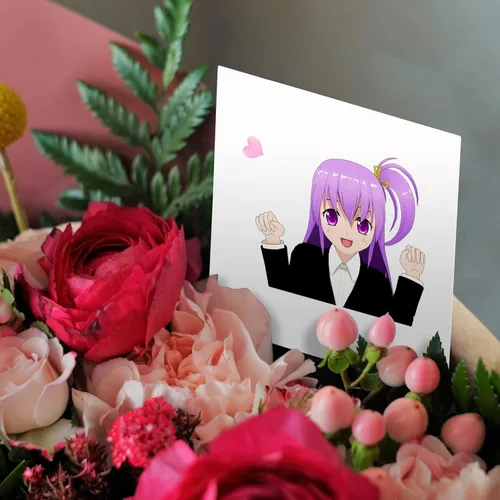 Miniatura 3 de Tarjeta de felicitación - Anime Manga Mujer Chica Dibujos Animados Cómic Personaje Japonés - Anime