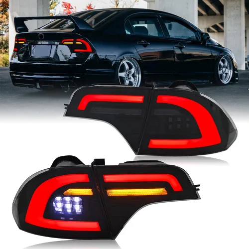 Miniatura 12 de T T-ABC Nuevas luces compatibles con Honda Civic 2006-2026, LX EX EXL Sport Touring Type R, lámpara híbrida de 8ª 10ª generación Accesorios