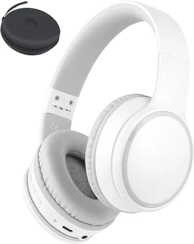 Miniatura 11 de rockpapa E7 Auriculares Inalámbricos Bluetooth Sobre la Oreja con Micrófono, Auriculares Plegables con Cable/Inalámbricos con Micrófono para Niños
