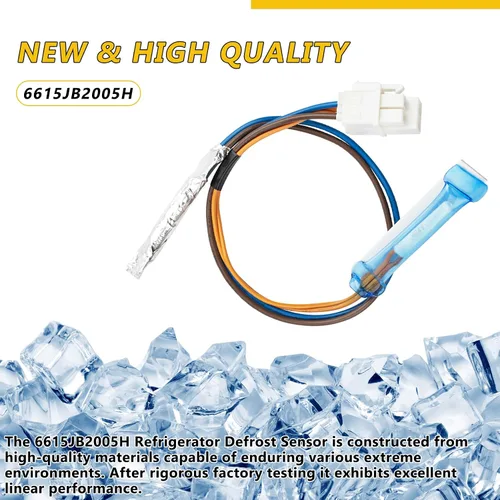 Miniatura 6 de 6615JB2005H Sensor de temperatura del refrigerador compatible con LG, Samsung y Kenmore. El conjunto del sensor de descongelación sustituye a