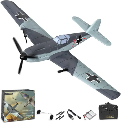 Miniatura 9 de Avión RC de la marca volantexrc, avión de control remoto de 3 canales, caza Spitfire con giroscopio de 6 ejes, 2.4GHz, avión de radio control listo