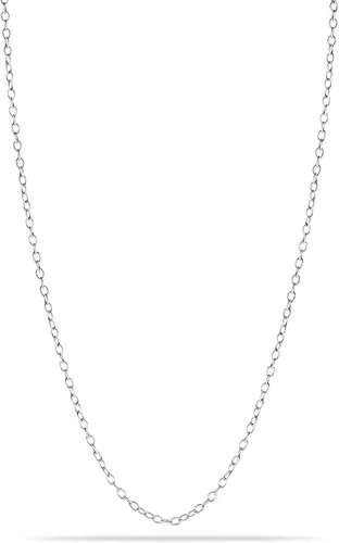 Miniatura 4 de LeCalla Collar de cadena ajustable de plata de ley 925, collar de cadena bolo deslizante para mujer, 24 pulgadas