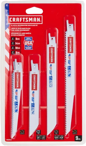 CRAFTSMAN Hojas de sierra recíproca, kit de 9 piezas (2058840)