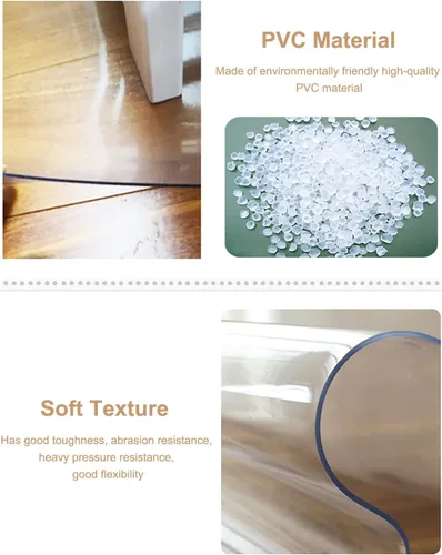 Miniatura 4 de Camino de piso de plástico de vinilo transparente para suelos duros, protector de alfombra de pelo bajo impermeable, para uso en interiores