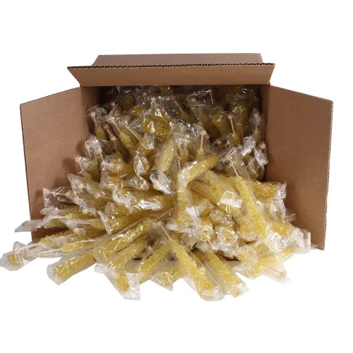Miniatura 73 de Palitos de caramelo de roca extragrandes: 12 paletas de cereza rosa – envueltas individualmente – Palitos de caramelo de roca de cristal