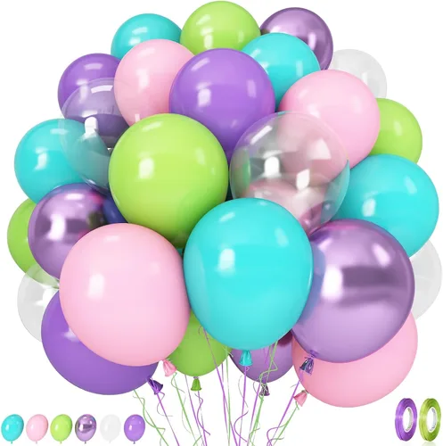 Miniatura 28 de Globos pastel, 12 pulgadas, 35 globos, látex rosa claro, azul, amarillo, blanco, multicolor, niños, graduación, Pascua, boda, fiesta arcoíris