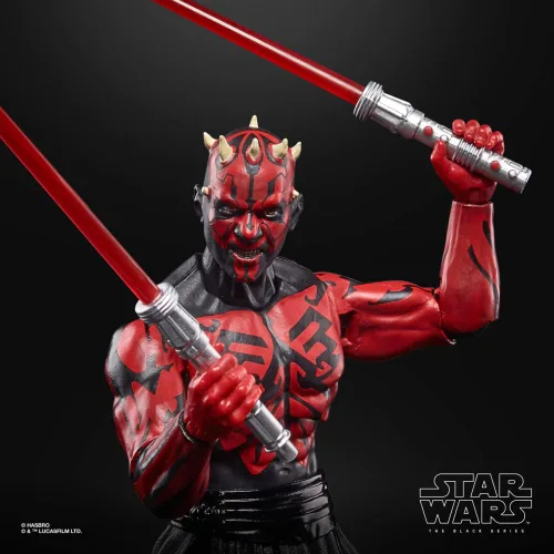 Miniatura 2 de Hasbro Star Wars Black SER 50TH ANN 6IN Darth Maul Figura de acción, 4 a 99 años