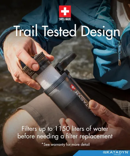 Miniatura 6 de Katadyn Hiker Pro - Filtro de agua con bomba manual para mochileros, campamentos, supervivencia de emergencia