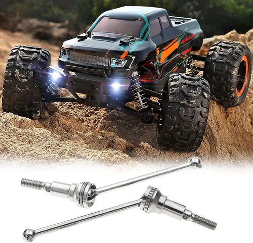 Miniatura 5 de kingsea Eje de transmisión de aluminio metálico, M16105 RC eje de transmisión delantero compatible con HAIBOXING1/16 16889 16889A S1601 RC Cars