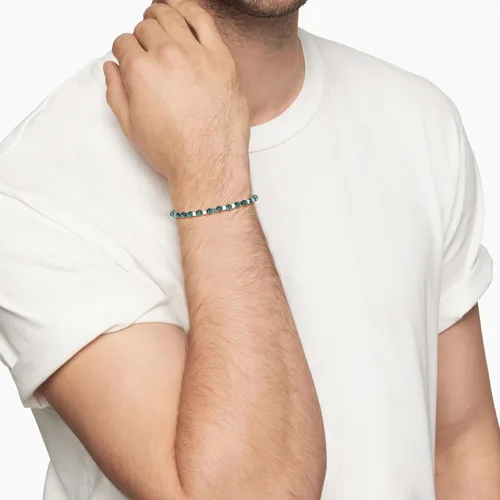 Miniatura 4 de GAVU Pulsera de cuentas de piedra para hombre con cierre de acero inoxidable