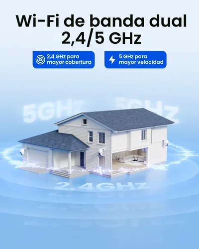 Miniatura 8 de Cámara de seguridad inalámbrica para exteriores, alimentación solar con visión nocturna 2K, Wi-Fi de 2.4/5 GHz, conversación de 2 vías, funciona