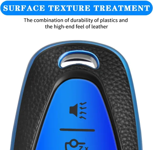 Miniatura 4 de MILD EAST Funda para llavero Chevy, funda de 5 botones para Chevrolet Equinox Malibu Trailblazer Traverse Volt Bolt 2020 2019 2018 2017 2016, azul