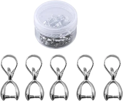 Miniatura 8 de 1 caja de 30 piezas de clip de clip de pellizco relleno de oro real para bricolaje fabricación de joyas (mezcla de 3 colores)