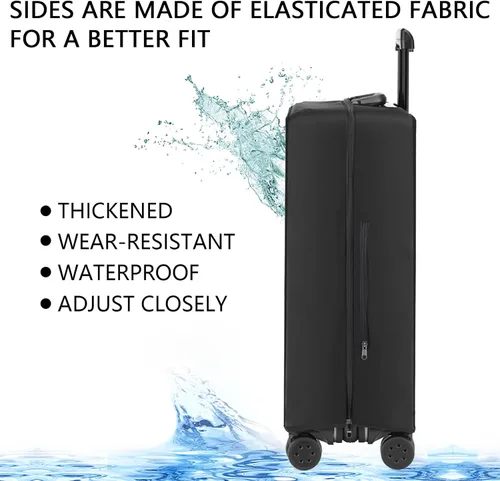 Miniatura 4 de Linpr Funda transparente para maleta, no requiere desmontaje, protectores de cubierta de equipaje, envoltura impermeable para maleta de viaje