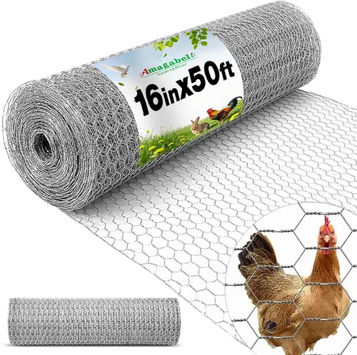 Miniatura 10 de AMAGABELI GARDEN & HOME Tela de Hardware Negra 1 x 1 pulgada 36 pulgadas x 50 pies Rollo de Malla de Alambre Recubierto de PVC Vinilo 16 Calibre