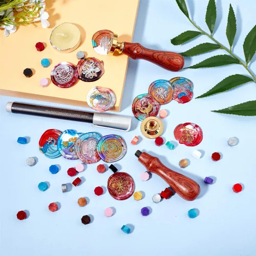 Miniatura 6 de CRASPIRE Cabeza de Sello de Cera Sello de Sirena Reemplazo Cabeza de Sello de Latón Solo para Embellecimiento de Sobres Invitaciones Boda Paquete