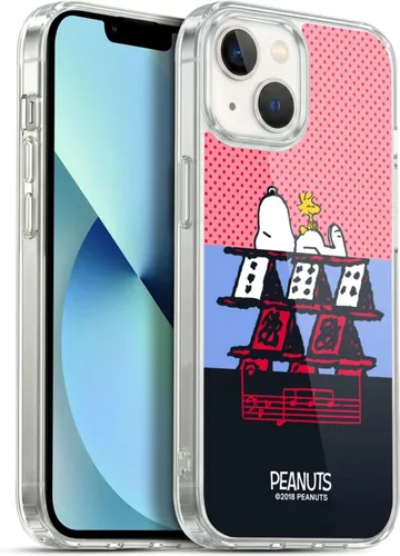 Miniatura 293 de Head Case Designs Funda de gel con licencia oficial de Peanuts Snoopy & Woodstock Halfs and Laughs [protección de grado militar] compatible