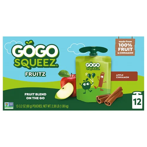 Miniatura 4 de Puré de manzana GoGo squeeZ -Applesauce On The Go, sachets de 3.2 oz, 12