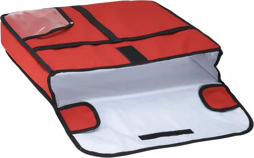 Bolsa para pizza de 20 x 20 x 5 pulgadas, M, Rojo