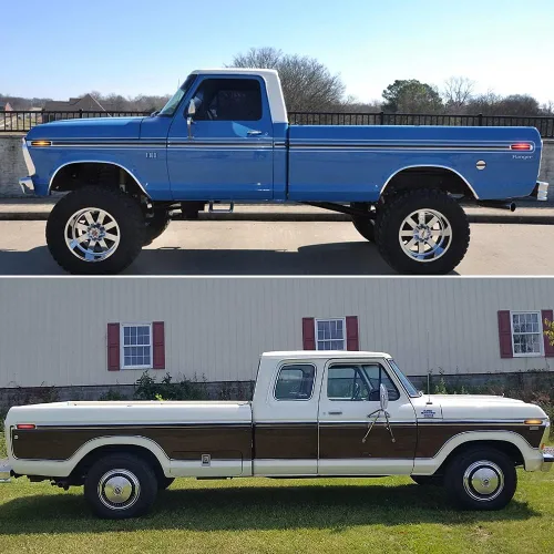 Miniatura 6 de Juego de 4 lámparas LED ámbar y rojo completamente ahumadas compatibles con Ford E100 E150 E250 E350 F100 F100 F150 F250 F350 F350 F500 Reemplazar