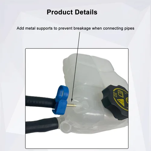 Miniatura 6 de Tanque de depósito de refrigerante compatible con Chevy Cruze 2011-2016 1.4L 2016 Chevy Cruze Limited 1.4L 603-383 13465094 con 1 manguera