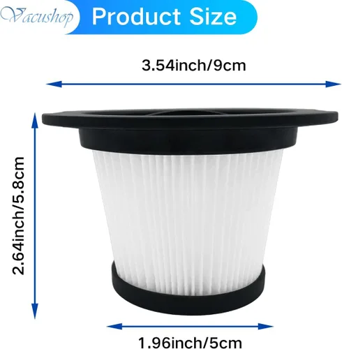 Miniatura 6 de Repuesto para aspiradora ORFELD V20 INSE N6 Aspiradora inalámbrica Filtros HEPA Accesorios Piezas X2 Filtro
