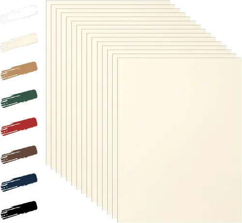 Miniatura 13 de Guakicae 28 hojas de cartulina negra de 8.5 x 11 pulgadas para Halloween, papel pesado de 92 libras para invitaciones de boda, manualidades, memus
