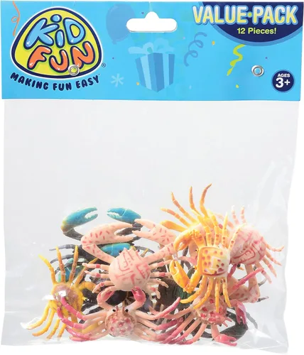 Miniatura 2 de Figura de acción de cangrejos de juguete de plástico de juguete de EE. UU. (1 docena)