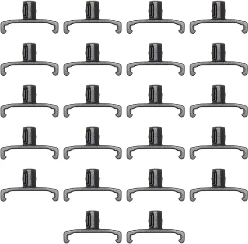 ERNST 8440-Negro Clips de Enchufe Dura-Pro con Cierre Giratorio de 1/4 de Pulgada, Paquete de 22, Negro