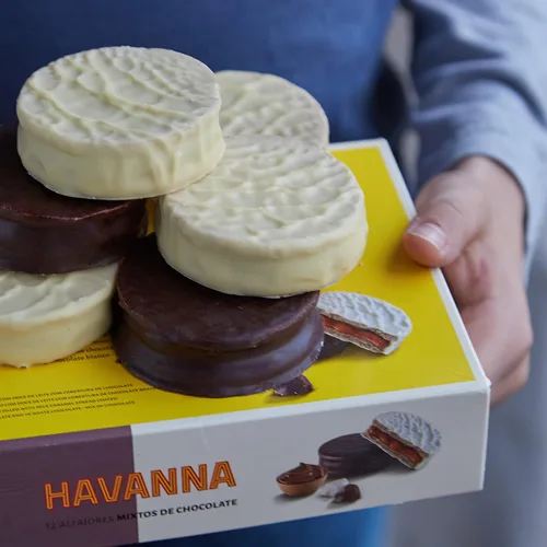 Miniatura 7 de Alfajor Chocolate Mixto y Chocolate Blanco - Caja 12 Alfajores