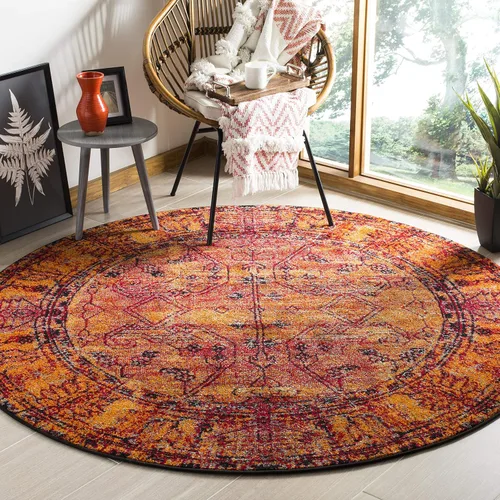 Miniatura 7 de SAFAVIEH Vintage Hamadan Collection - Alfombra de pasillo, 2.3 x 14 pies, naranja, diseño oriental tradicional persa, no desprende pelusa y de fácil
