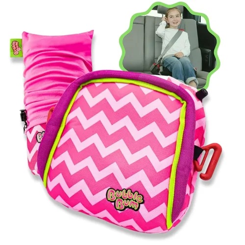Miniatura 11 de bubblebum Asiento elevador de automóvil, asiento elevador inflable para niños, asiento elevador de viaje, asiento de automóvil estrecho sin respaldo