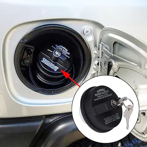 Miniatura 6 de 1 tapa de gas con bloqueo, tapa de combustible con bloqueo compatible con 4Runner, FJ Cruiser, Tacoma, Tundra, Chevy Camaro, CRV, Mazda, Cadillac