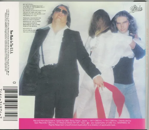 Miniatura 2 de Bat out of Hell de Meat Loaf Music Classic Rock de 1977, este es el lanzamiento de Estados Unidos de 2001 que cuenta con el álbum completo de BAT