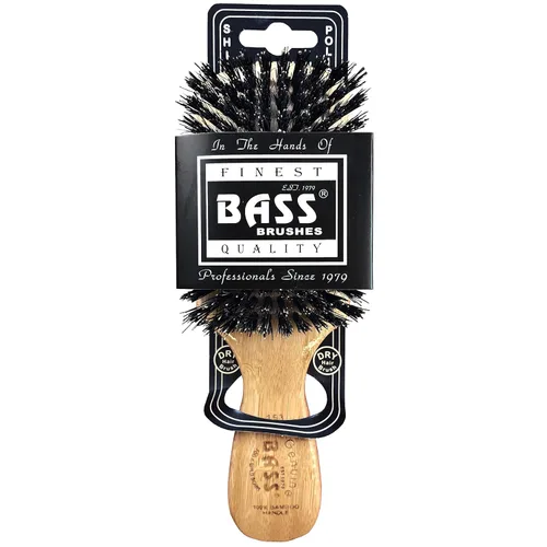 Miniatura 6 de Bass Brushes Cepillo de pelo 100% de cerdas de jabalí clásico para hombre, estilo club, con mango de bambú 100% puro, brillo, condiciones