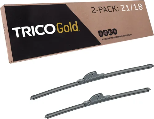 Miniatura 35 de TRICO Gold 21" + 19" Juego de 2 limpiaparabrisas de repuesto automotriz de primera calidad, limpiaparabrisas de haz para lado del pasajero