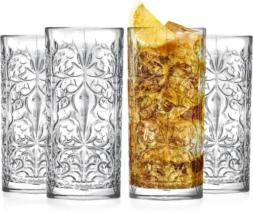 Miniatura 9 de Barski Highball Glass - Vasos para beber – Juego de 2 vasos Hiball – Vaso de cristal – para agua, jugo, cerveza, cócteles mixtos, vaso de mojito
