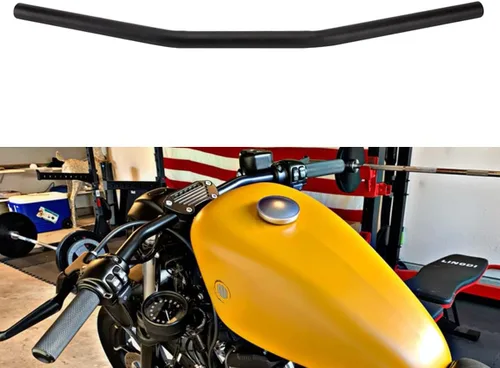 Manillar de motocicleta de 1 pulgada (25 mm) universal para Bobber Cafe Racer Sportster Cruiser XL 883 1200, Chopper Custom Softail Dyna Street Bob