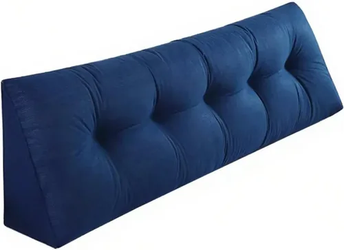 Miniatura 8 de Almohada de Cuña Triangular King para Brecha de Cabecero, Almohadas de Lectura Triangulares para Sentarse en la Cama, Almohada de Cuña para Cabecero