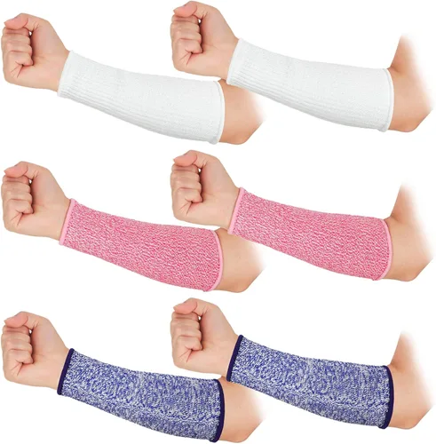 Miniatura 13 de 3 pares de protectores de brazo para piel delgada y moretones, mangas de antebrazo resistentes a cortes, manga de protección contra quemaduras