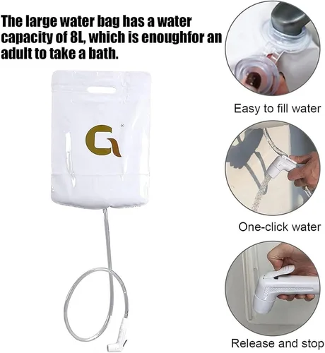 Miniatura 3 de CEEBUS Bañera inflable portátil para adultos, bañera inflable médica, bañera de PVC para adultos con bomba de aire eléctrica y bolsa de agua