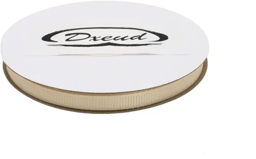 Miniatura 3 de Cinta de grogrén sólido de 25 yardas cada rollo, borde tejido 100% poliéster (1/4 pulgada, beige)