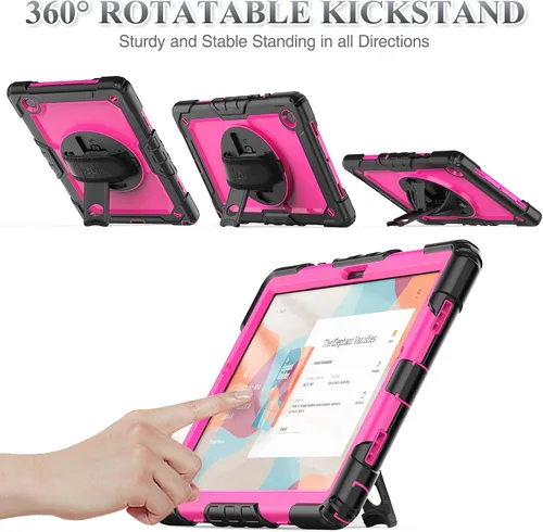 Miniatura 6 de SEYMAC stock Funda para Samsung Galaxy Tab A8 de 10.5 pulgadas, funda de protección contra caídas de cuerpo completo con protector de pantalla