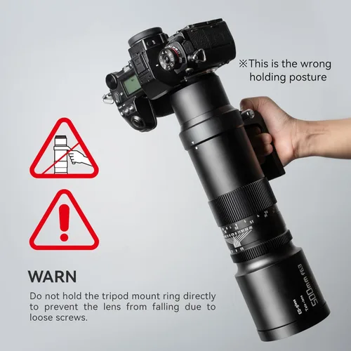 Miniatura 8 de TTArtisan 19.685 in F6.3 X-Mount para Fuji X, Super Telefoto Manual Focal Lente para Fuji X-Mount Cámaras X-T30 X-T3 X-T4 X-T5 X-T100 X-T200 X-T30