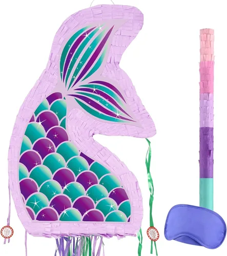 Miniatura 54 de WERNNSAI - Piñata de controlador de videojuegos, suministros para fiestas, paquete con venda y bate para niños, temática de juegos, fiesta