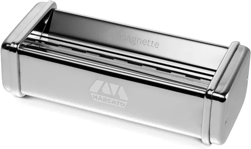 Miniatura 7 de Marcato Accesorio de lasaña para máquina de pasta fresca - Accesorio de rodillo de hoja de pasta plana, construcción de acero cromado, ideal