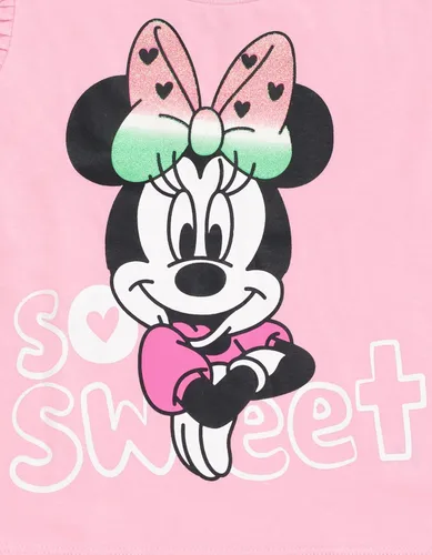 Miniatura 4 de Disney Conjunto de camiseta y pantalones cortos de Minnie Mouse para niños pequeños